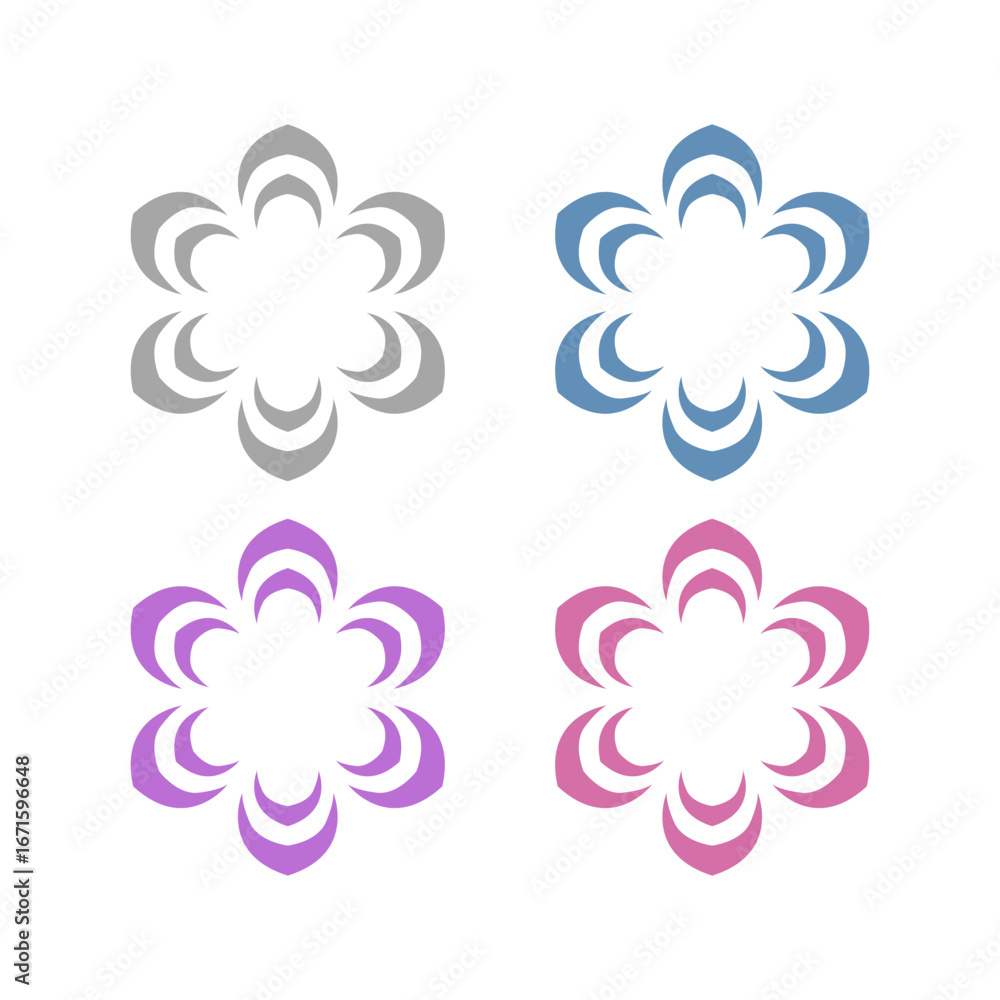 Obraz premium Natural Ayurveda Massage Spa Resort Logo Sign Symbol 