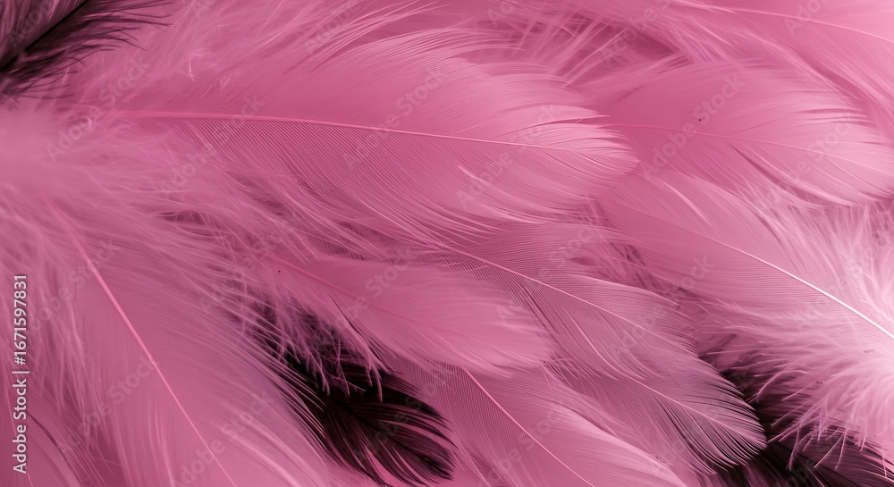 Obraz premium Soft Background Created by Pink Feathers