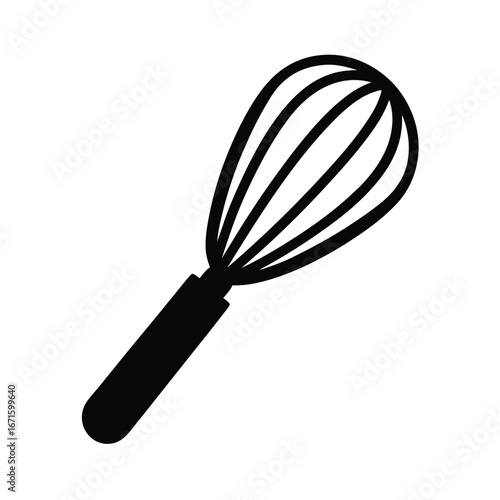 Dough Whisk Icon Illustration
