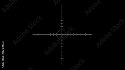Precision Crosshair Aiming Reticle Target Acquisition Graphic Design Element for Gaming and Technical Visuals Digital Interface H U D U I Concept for Accuracy and Focus
