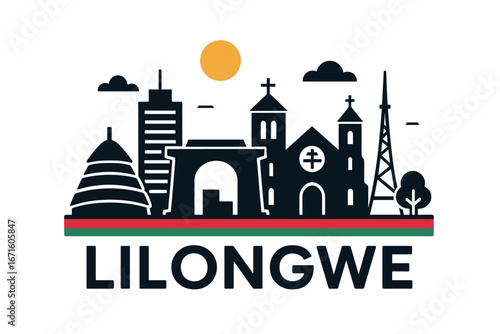 City skyline with iconic buildings and landmarks in Lilongwe