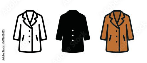 Stylish outerwear collection displaying modern coat designs in minimal style