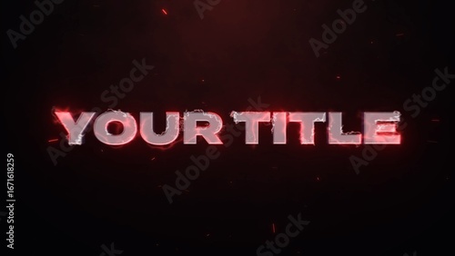 Magic Beam Particles Sci-Fi Text Glowing Intro