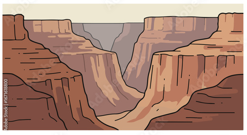 Illustrating Desert Canyon Formation in Arizona
