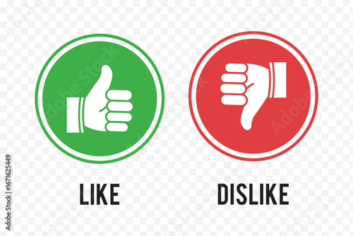 like and dislike icon . Thumbs up thumbs down icon vector . eps 10 