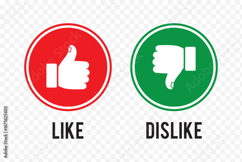 like and dislike icon . Thumbs up thumbs down icon vector . eps 10 
