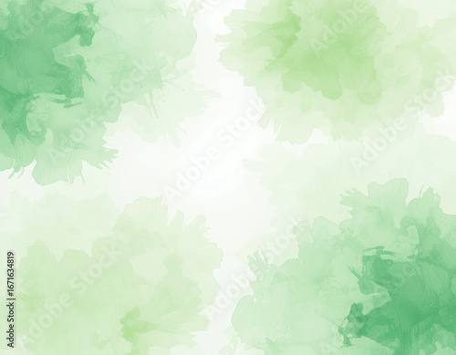 green watercolor background