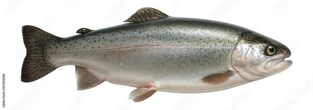 Obraz premium Raw trout, whole