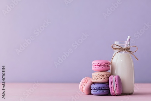 Macarons & milk