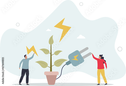 Biomass energy and green electricity power generation.Environmental friendly, renewable and fossil free source..life and employment of people.