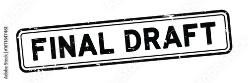 Final draft stamp approval document sign