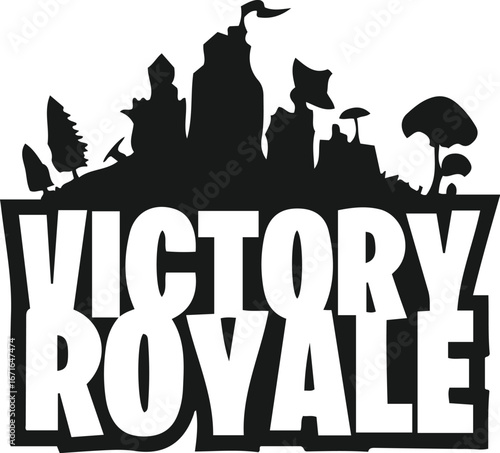 Victory Royale: Game Over Silhouette