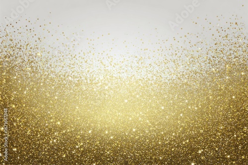 Wallpaper Mural Ethereal golden glitter cascades down from a light grey backdrop creating a festive, shimmering effect Torontodigital.ca