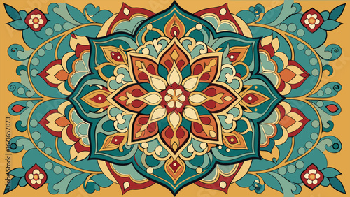 Seamless ornamental floral vector pattern with a vintage lace design