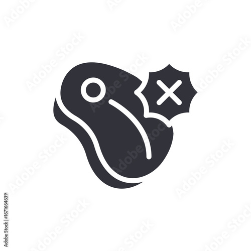 Forbidden Meat Dish Icon Transparent Design