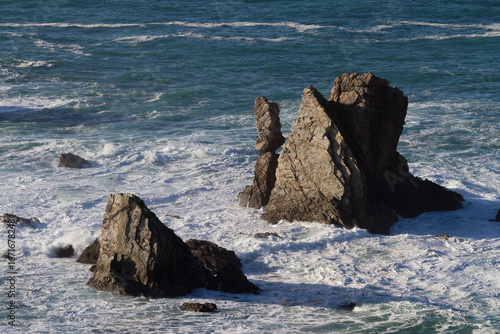 Coast in the beach of the Silence, Cudillero, Asturias, Spain