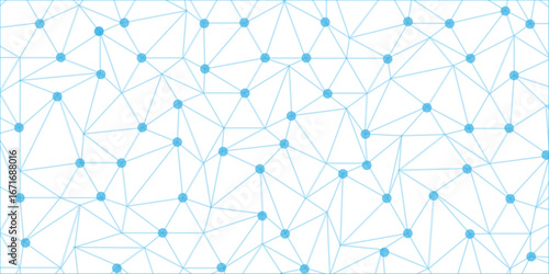 connected dot with blue line .many squares and rectangle shapes .Internet connection network high digital technology with connecting points and dot
