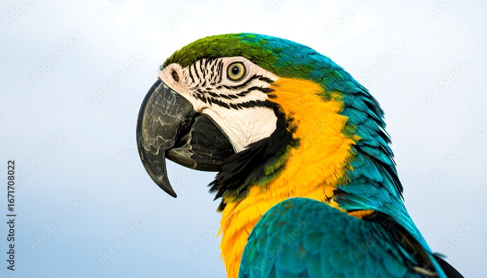 Fototapeta premium Close-up of a vibrant parrot