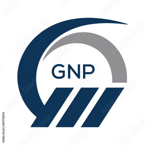 GNP Modern Company logo. GNP Abstract Company logo design for entrepreneur and business. GNP best icon Template.
