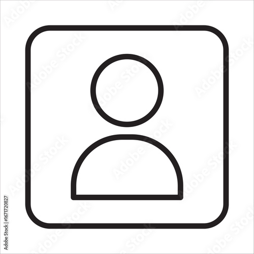 Contac & Web icon outline vector