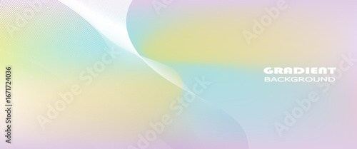 Abstract fluid gradient poster template. Trendy front page design,gradient mess and bland design