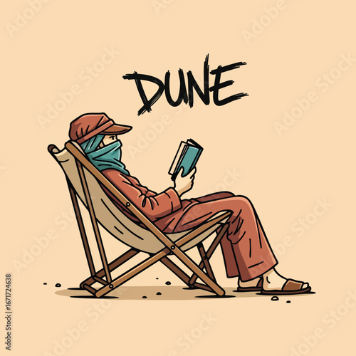 Woman in Red Outfit Reading a Book While Sitting in a Chair.