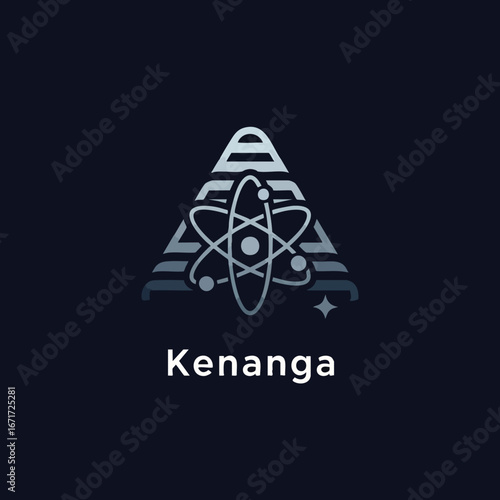 Kenanga Logo: Modern Science and Technology Innovation Symbol.
