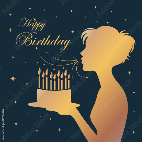 Happy birthday text vector image 