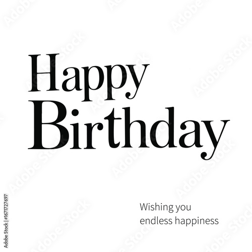 Happy birthday text vector image 