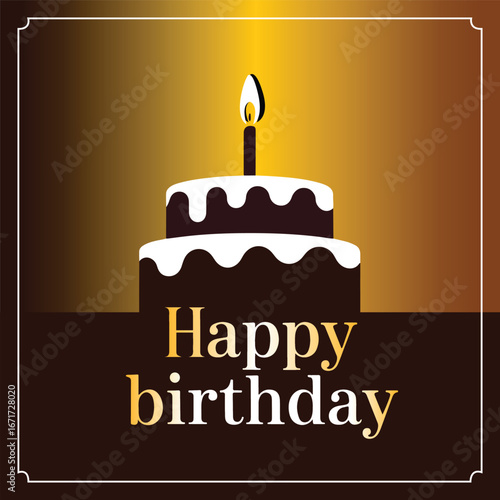 Happy birthday text vector image 