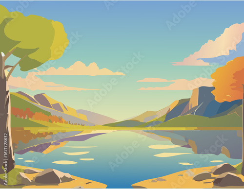 湖と風景
