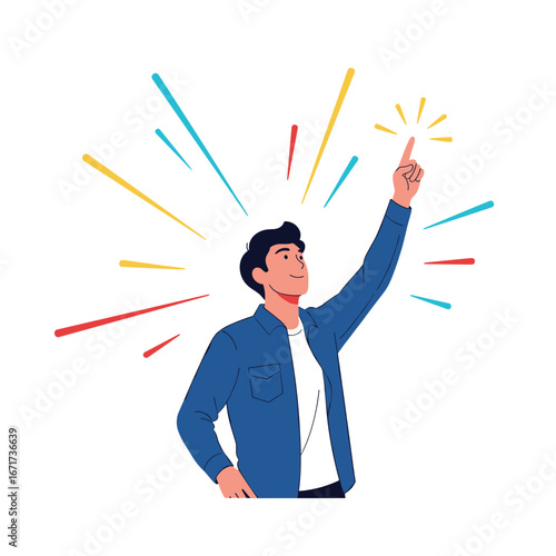 Achieving a moment of brilliance and inspiration with a focused determination