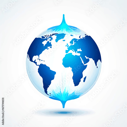Global Network Connecting Over Earth

