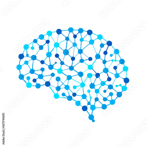 Circuit Board Brain Representing Artificial Intelligence

