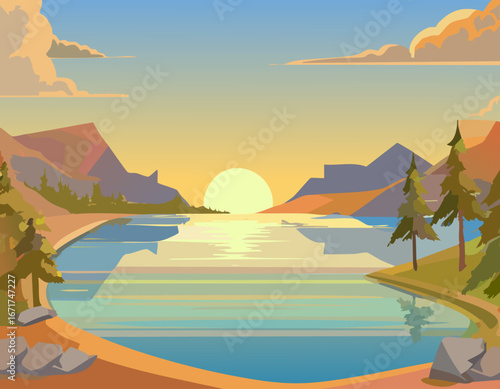 湖と風景