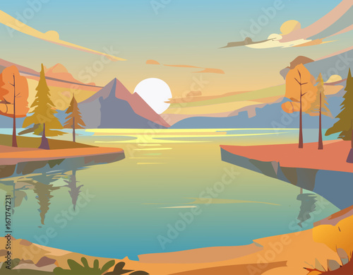 湖と風景