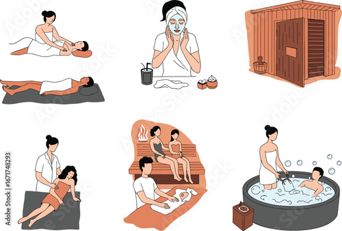 Relaxation and Wellness: Spa Treatments Including Massage Therapy, Sauna Sessions, Facial Masks, Hydrotherapy, and Holistic Care for Mind, Body, and Soul Rejuvenation