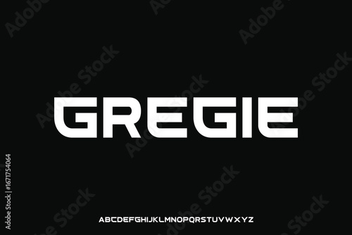 Display alphabet font vector design suitable for headline, poster, logo, magazine and many more