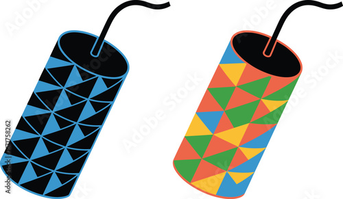 Dynamite sticks illustration vector explosive danger cartoon art