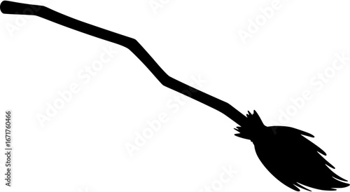 Witch's broom icon vector se