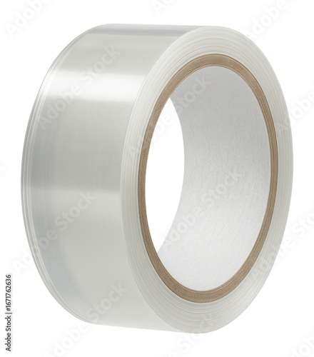 Transparent tape with a writable backing