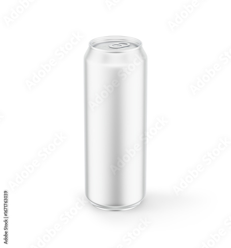 Drink Aluminium Can Soda 450ml White Blank Matte