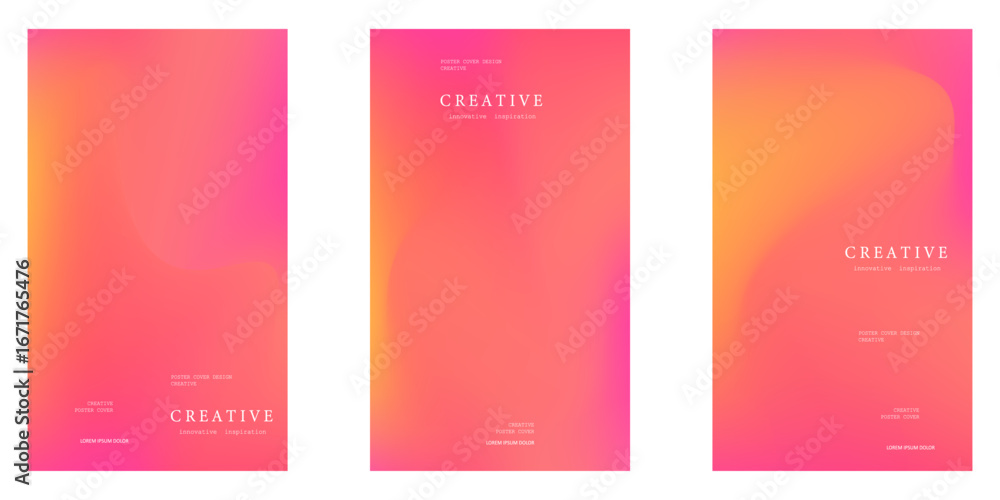 Fototapeta premium Creative Minimal Gradient Poster Design Background