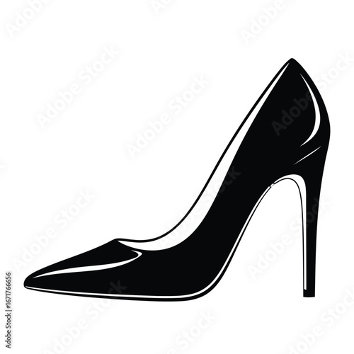 Elegant High Heel Shoe Illustration