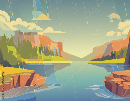 湖と風景