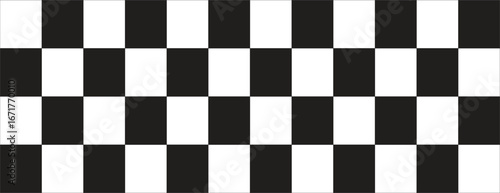 Classic Black and White Checkerboard Pattern