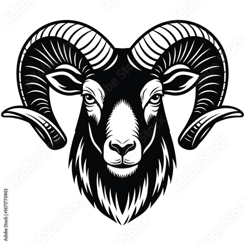 Ram Head Graphic Design