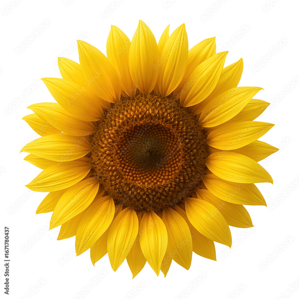 Fototapeta premium Yellow sunflower with large head