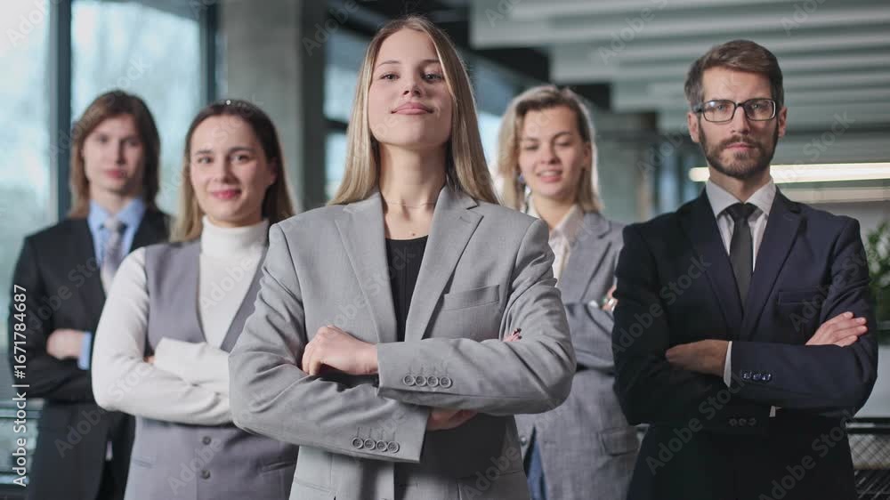 A group of people in suits and ties are posing for a photo A group of people in suits and ties are posing for a photo
