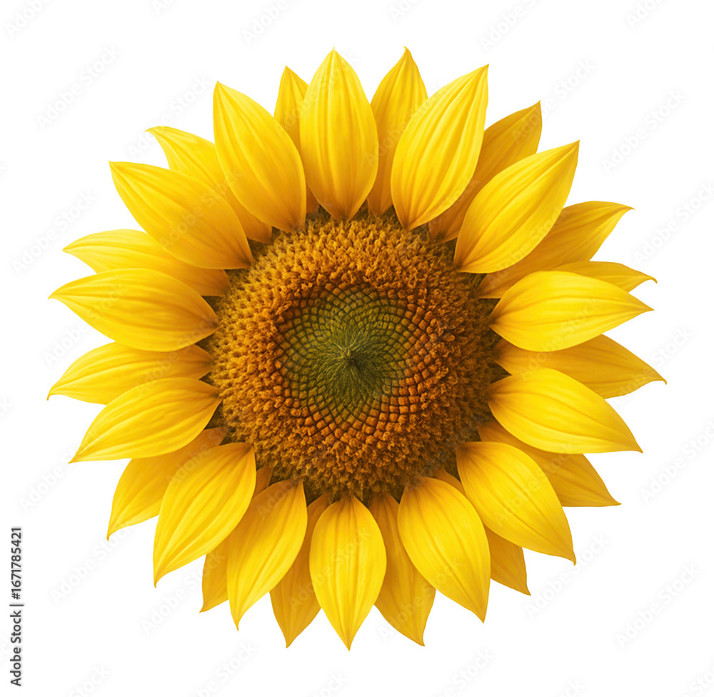 Fototapeta premium Yellow sunflower with lush form